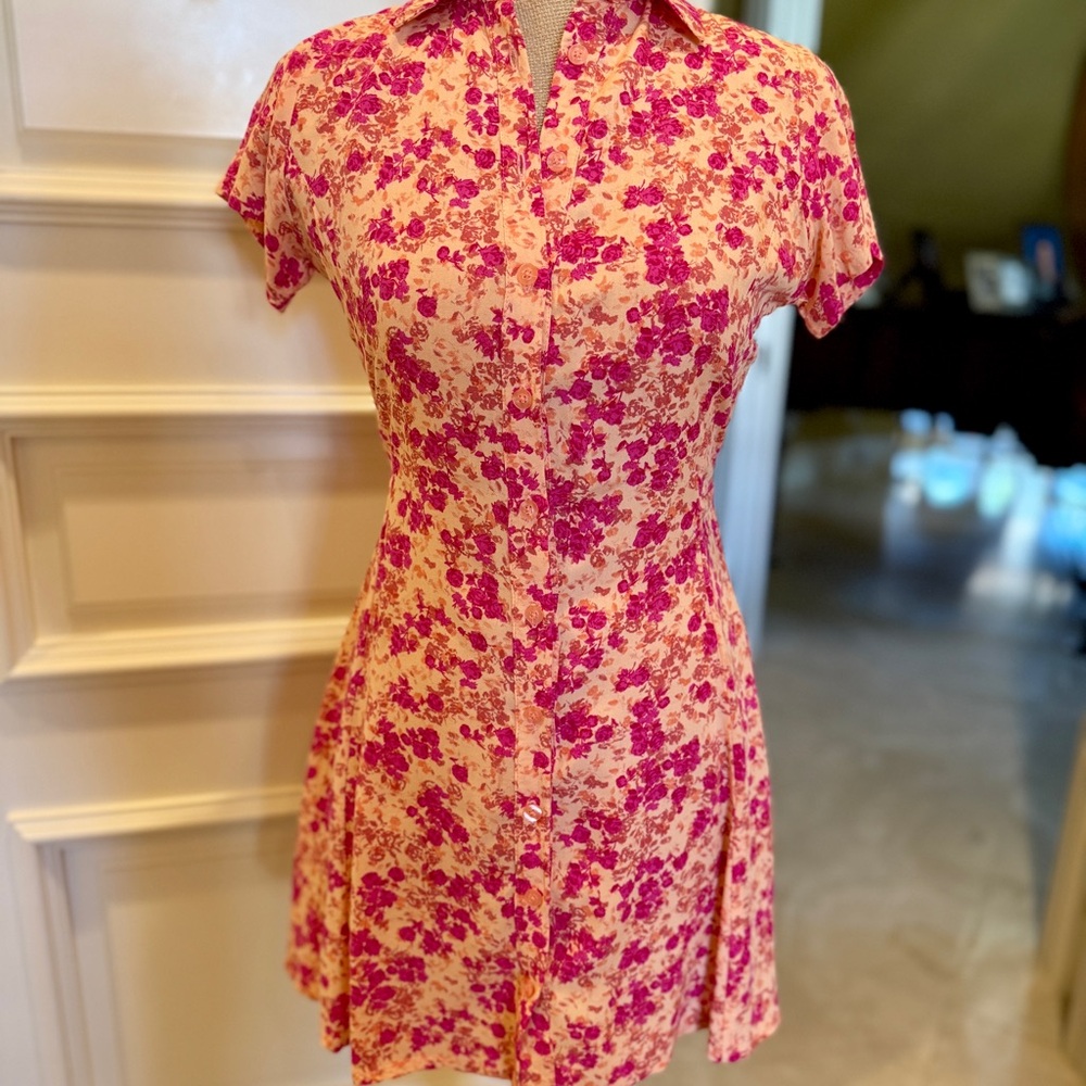 Motel Rocks Collared Mini Dress